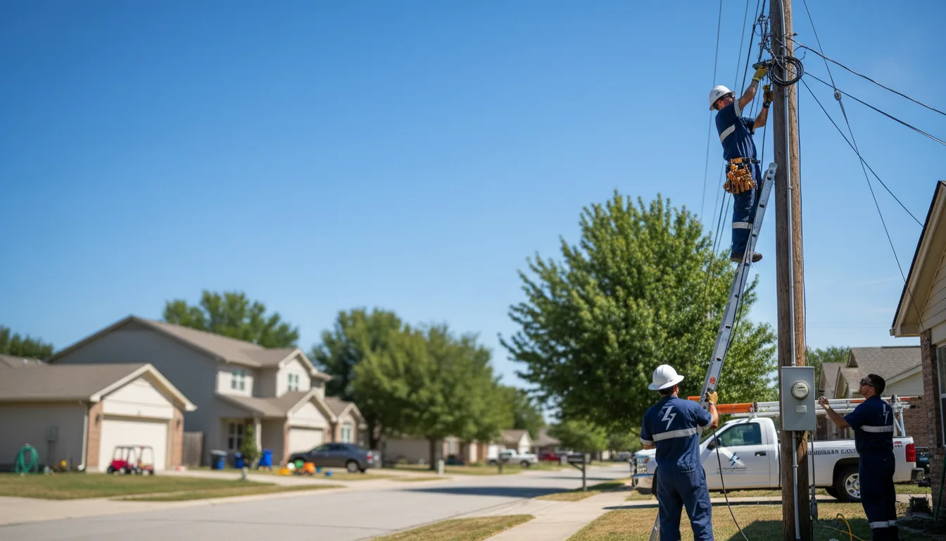 Residential electrician providing installation services in Roy, MT